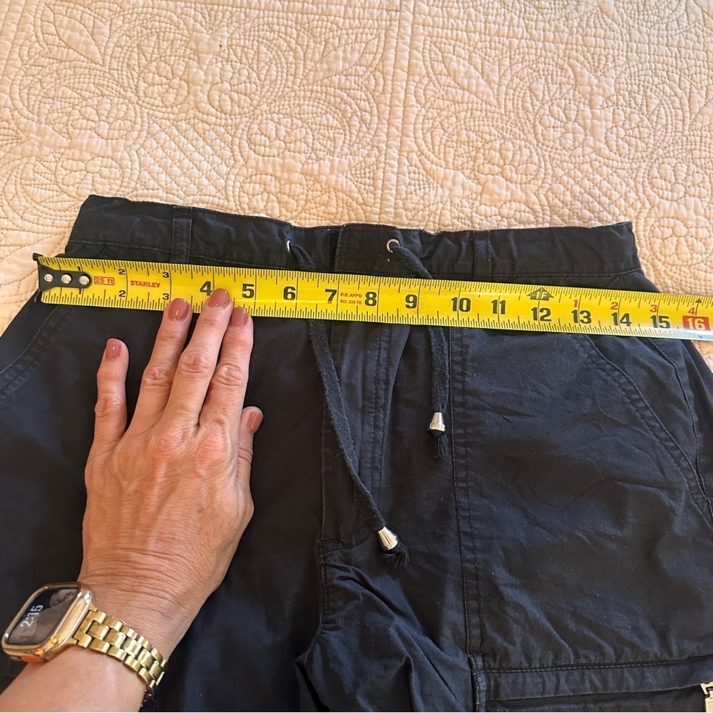 Gloria Vanderbilt Black High Waist Woman’s Shorts size 26 Waist Summer Cotton - Picture 4 of 9